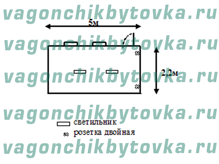 Столовая из вагончика 5м